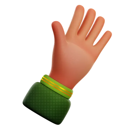 Waving Hand  3D Icon