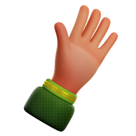 Waving Hand 3D Icon