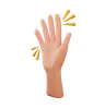 Waving hand gesture