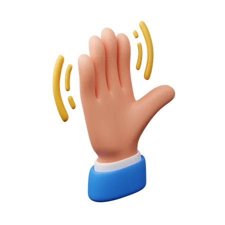 Waving hand gesture  3D Icon