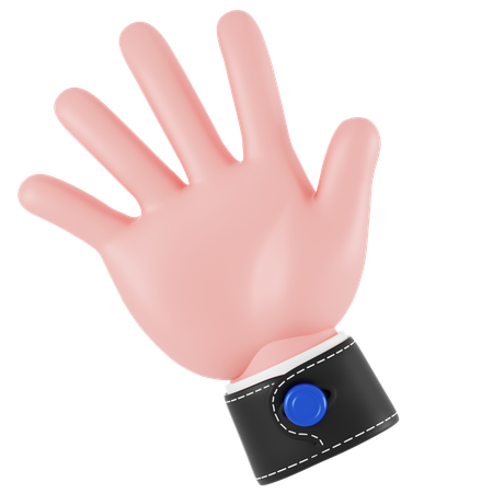 Waving Hand Gesture  3D Icon