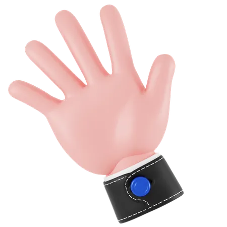 Waving Hand Gesture  3D Icon