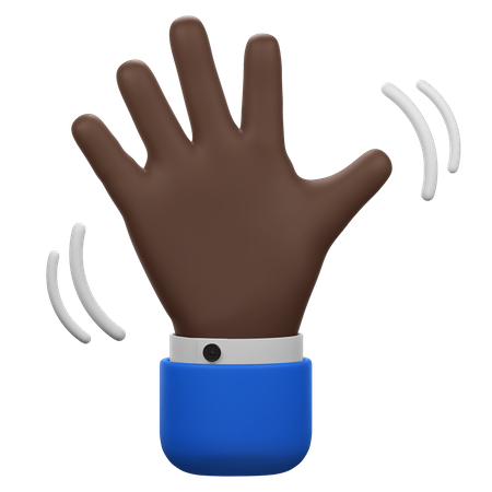 Waving Hand Gesture  3D Icon