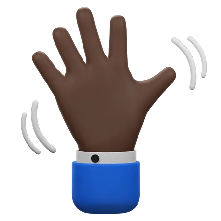 Waving Hand Gesture  3D Icon