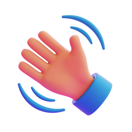 Waving Hand Gesture  3D Icon