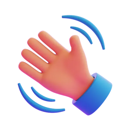 Waving Hand Gesture  3D Icon