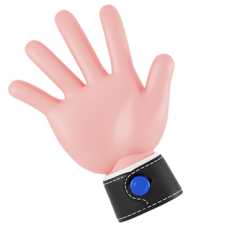 Waving Hand Gesture  3D Icon