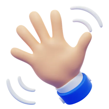 Waving Hand Gesture  3D Icon