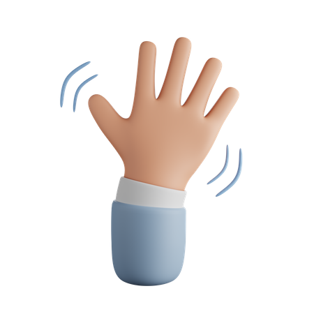 Waving Hand Hand Gesture  3D Icon