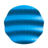 3d wavy chipped circle logo