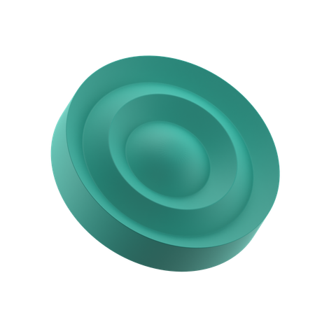 Wavy Circle  3D Icon