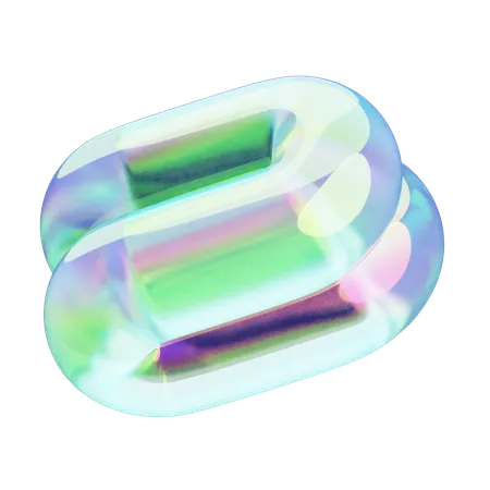 波線クロム  3D Icon