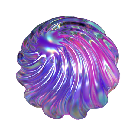 Wavy Sphere  3D Icon