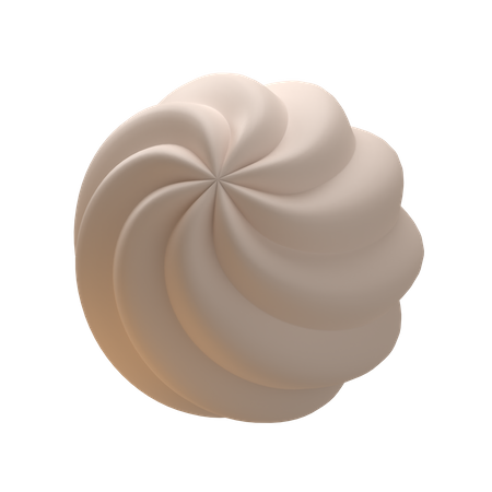 Wavy Sphere Abstract Shape  3D Icon