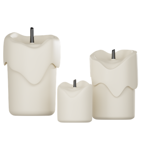 Wax Candle  3D Icon