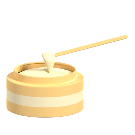Wax Cream  3D Illustration