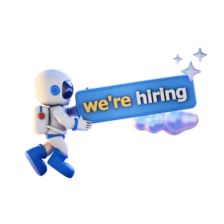 We Are Hiring  3D Illustration