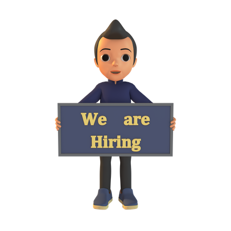 We Are Hiring  3D Illustration