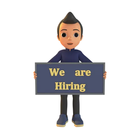 We Are Hiring  3D Illustration