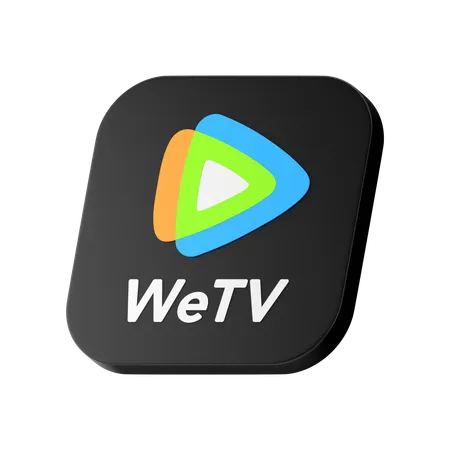 We Tv Logo  3D Icon