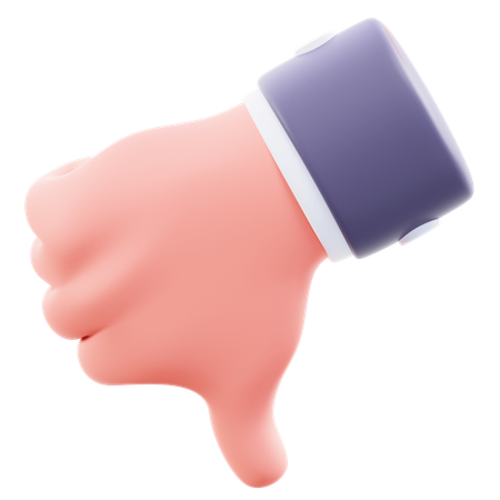 Weak Hand Gesture  3D Icon