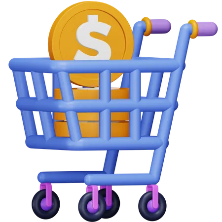 Wealth Cart  3D Icon