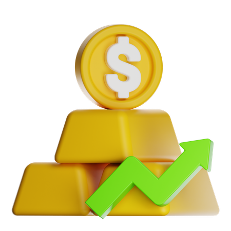 Wealth Growth  3D Icon