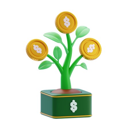 Wealth Growth  3D Icon