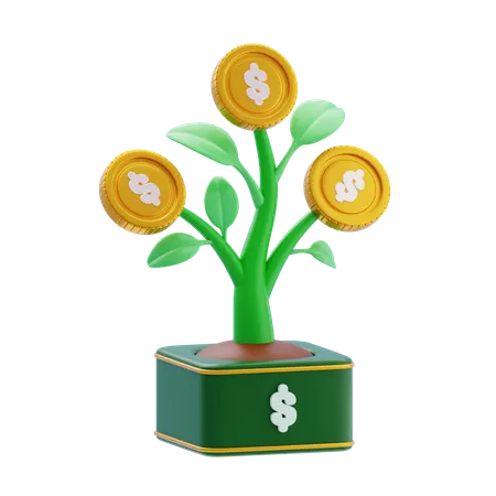 Wealth Growth  3D Icon