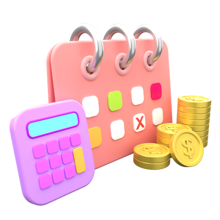 Wealth Inclusion Calendarr  3D Icon