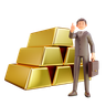 wealthy businessman emoji 3d