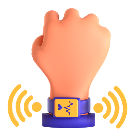 Wearable Iot  3D Icon