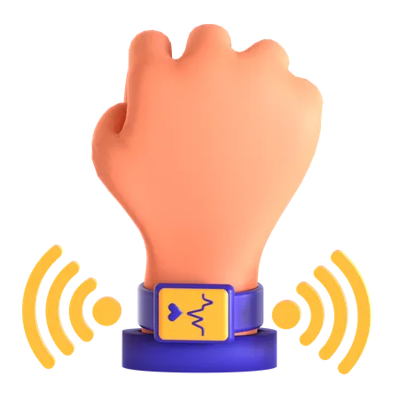 Wearable Iot  3D Icon