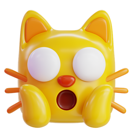 Weary Cat Emoji  3D Icon