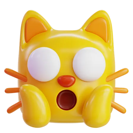 Weary Cat Emoji  3D Icon