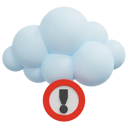 Weather Alert  3D Icon