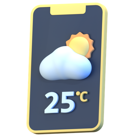 Weather App  3D Icon