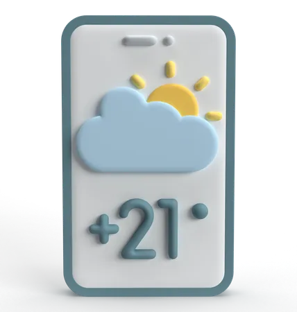 Weather App  3D Icon