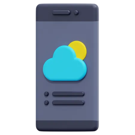 Weather App 3D Icon