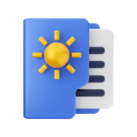 Weather Folder  3D Icon