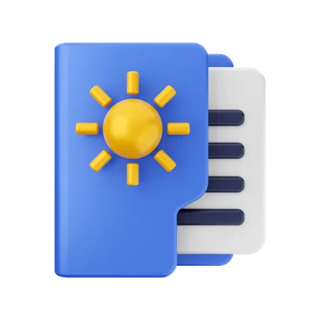 Weather Folder 3D Icon