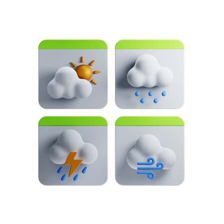 Weather Forcast  3D Icon