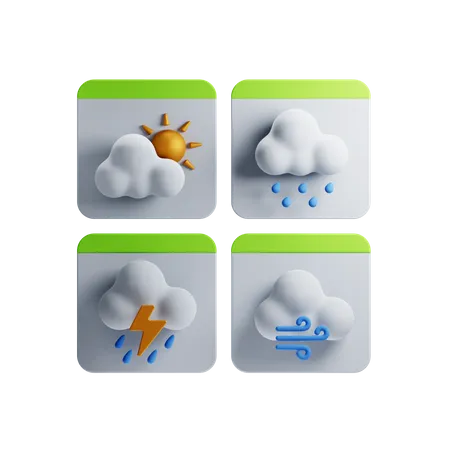 Weather Forcast 3D Icon