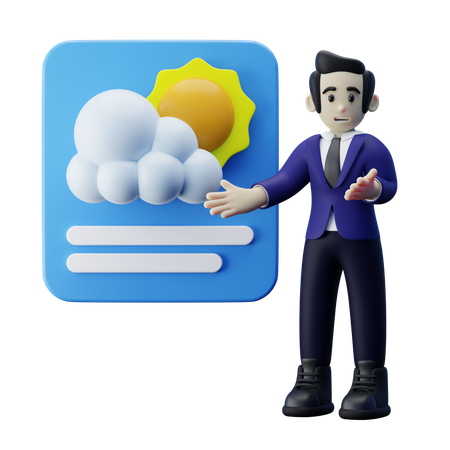 Weather Forecast  3D Icon
