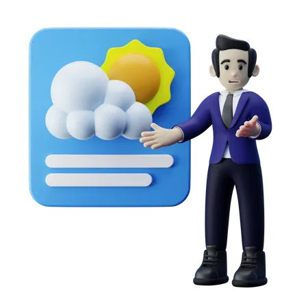 Weather Forecast  3D Icon