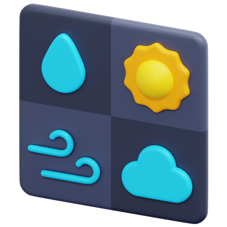 Weather Forecast  3D Icon