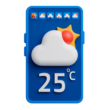 Weather Forecast  3D Icon