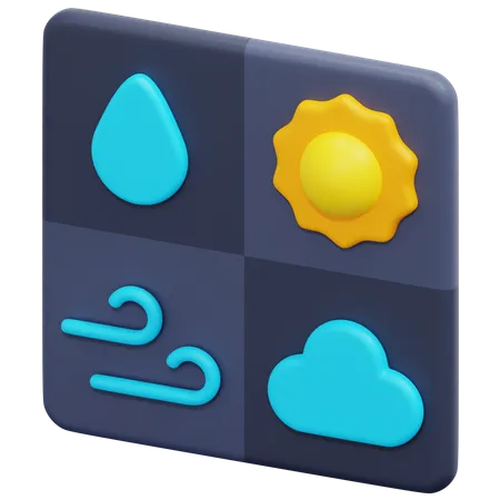 Weather Forecast 3D Icon