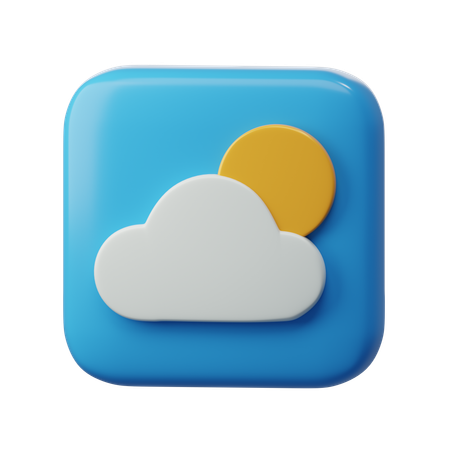 Weather Forecast App  3D Icon