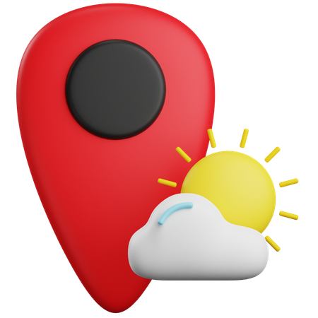 Weather Location 3D Icon